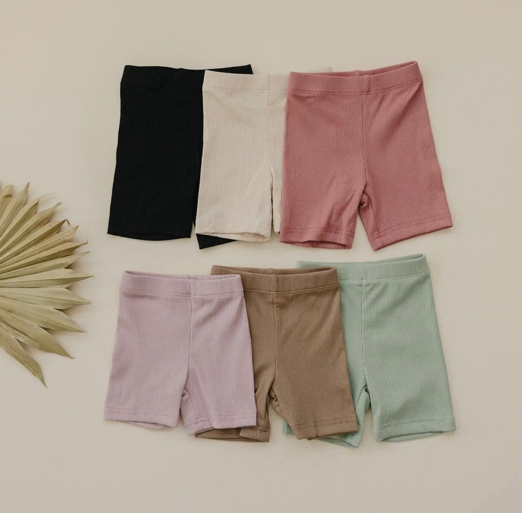 Ribbed Bamboo Bike Shorts