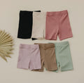 Ribbed Bamboo Bike Shorts