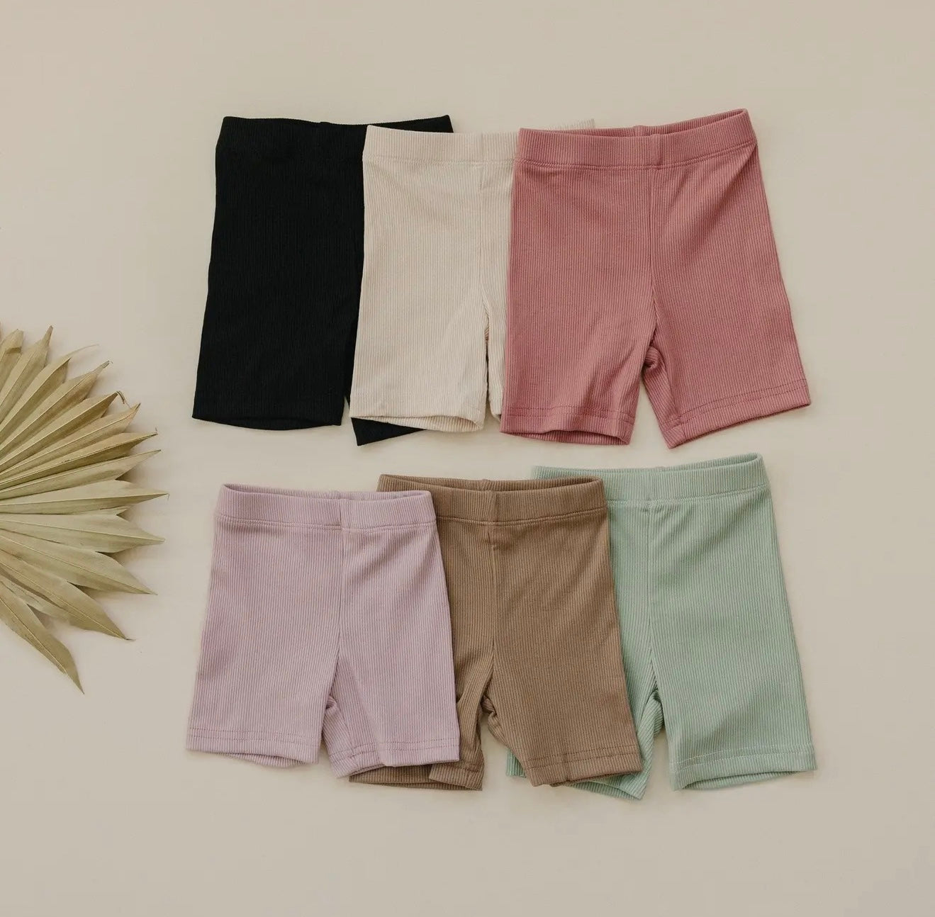 Ribbed Bamboo Bike Shorts
