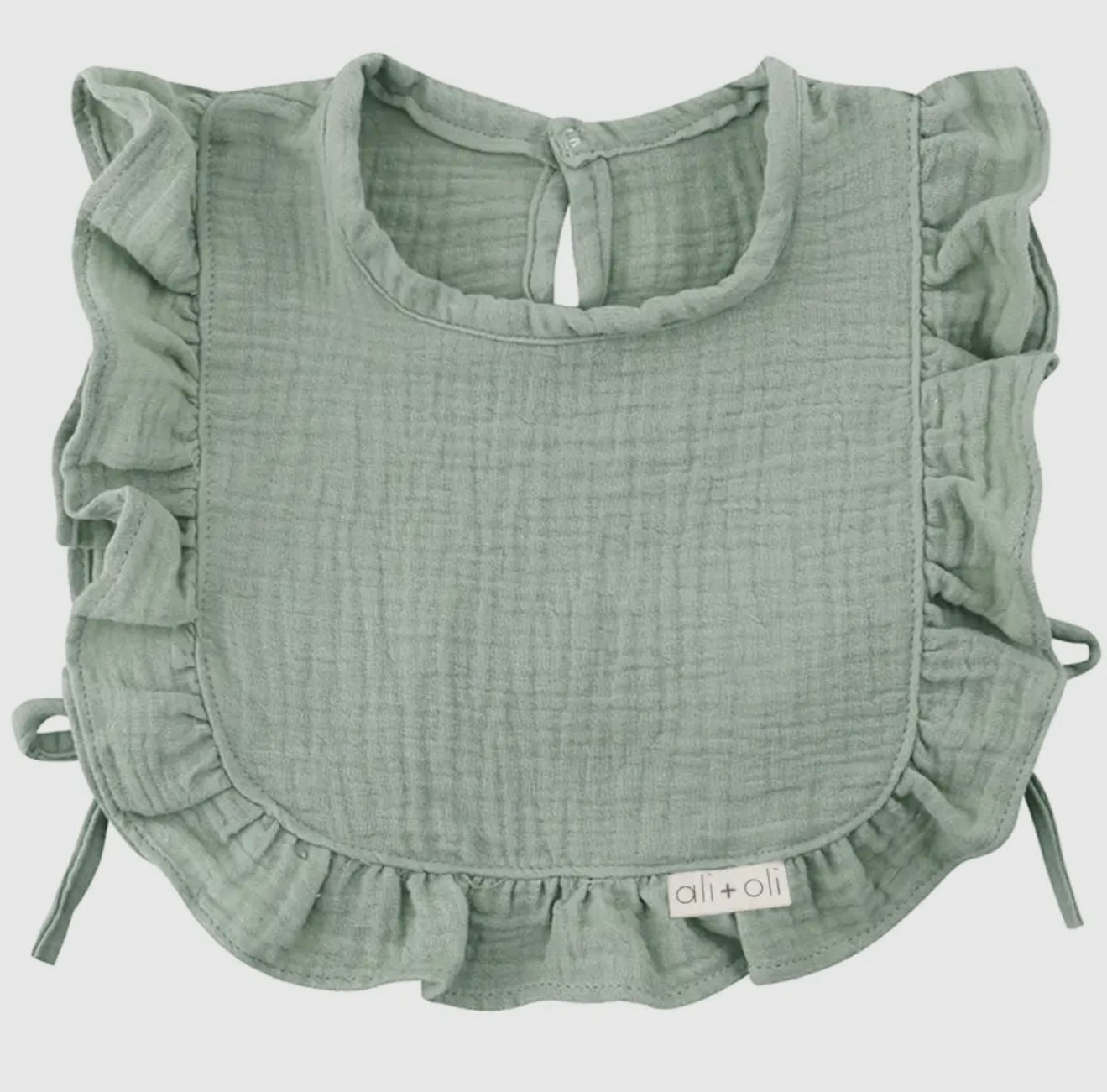 Muslin Cotton Ruffle Bib