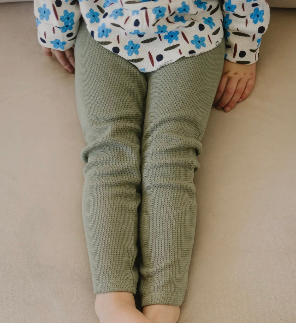 Sage Waffle Leggings