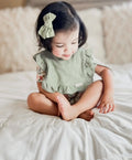 Muslin Cotton Ruffle Bib