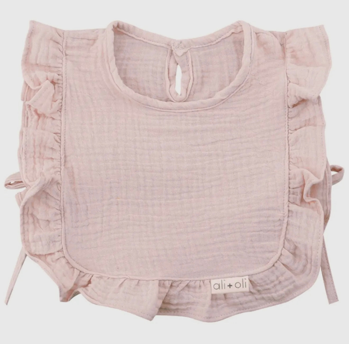 Muslin Cotton Ruffle Bib