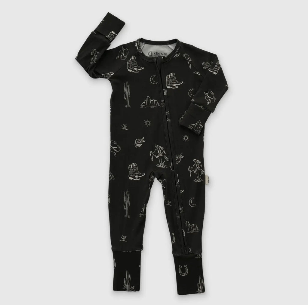 Western Zipper Romper