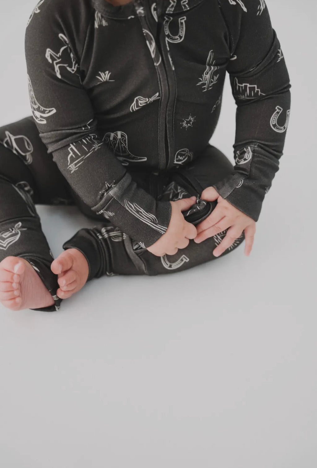 Western Zipper Romper