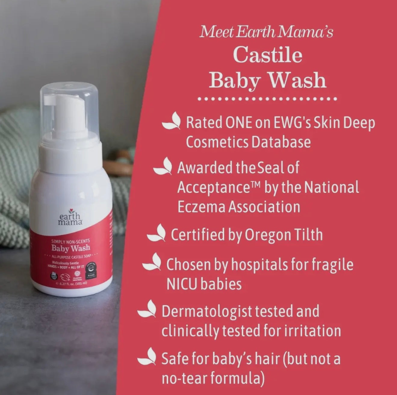Earth Mama Simply Non-Scents Baby Wash