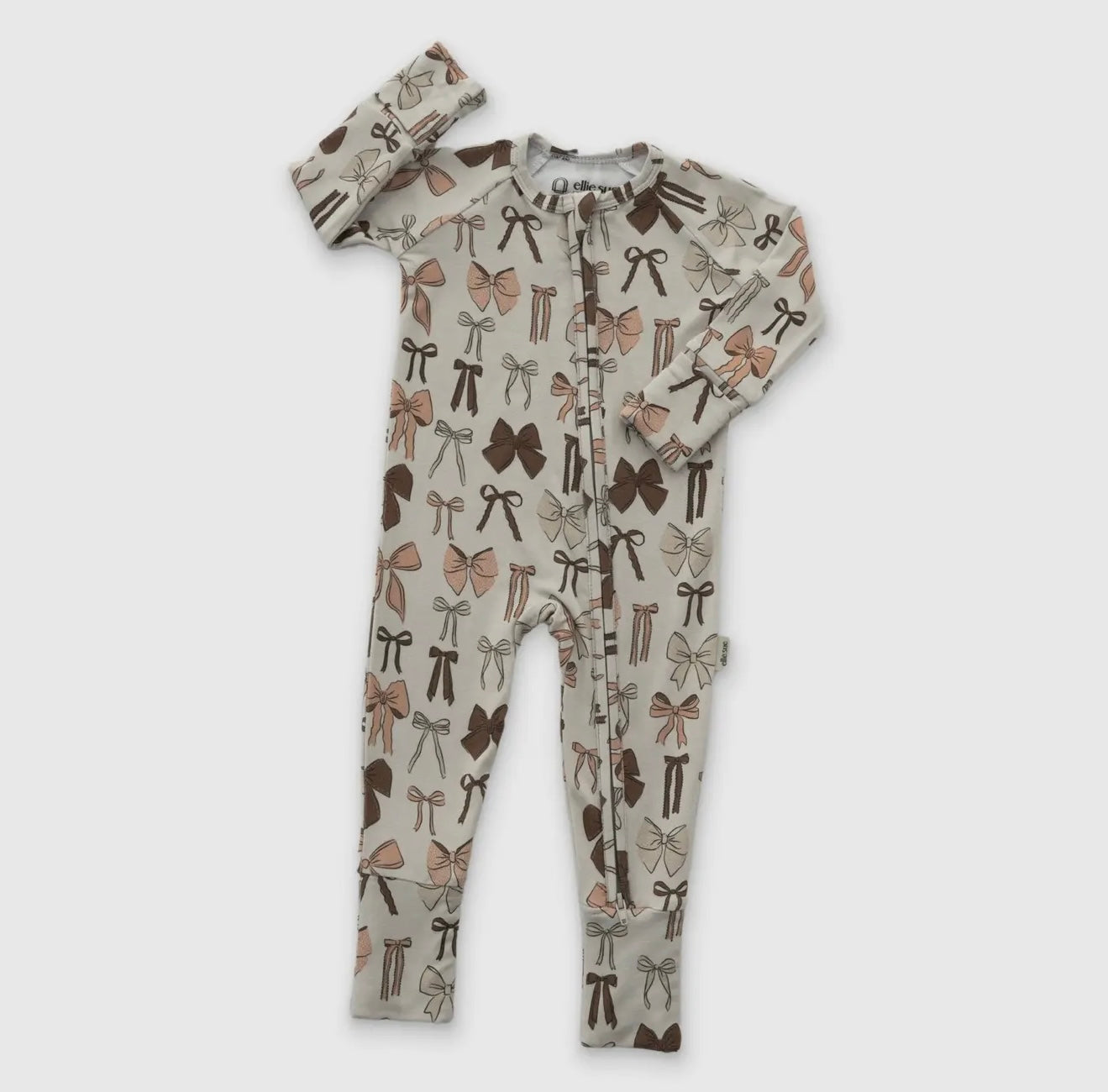 Bows Zipper Romper