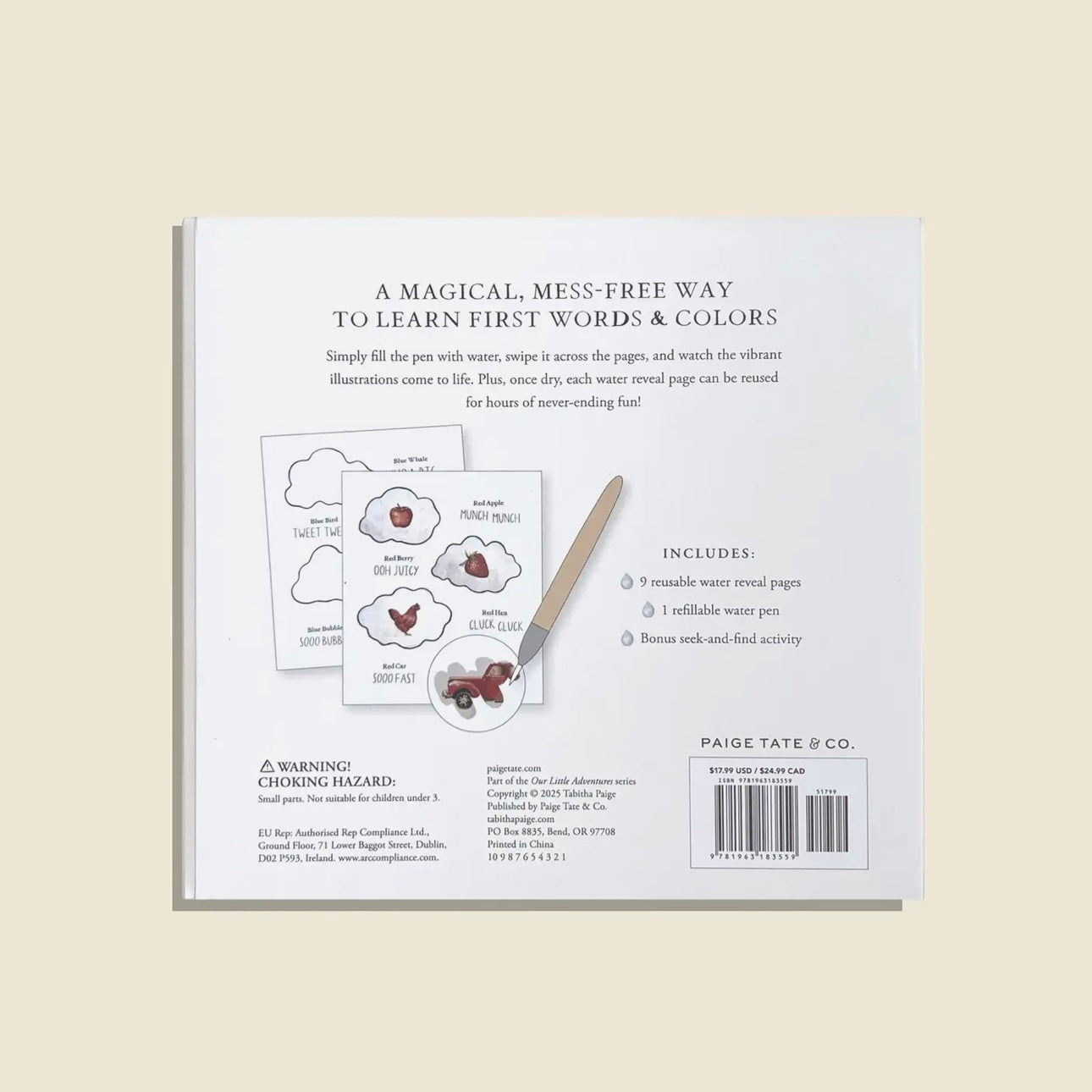 Wishy Washy: Water Reveal Activity Book